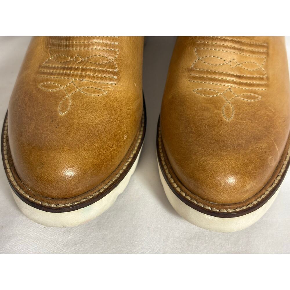 Lucchese 63001 Leather Western Wedge Boots Size 8 - Picture 7 of 16